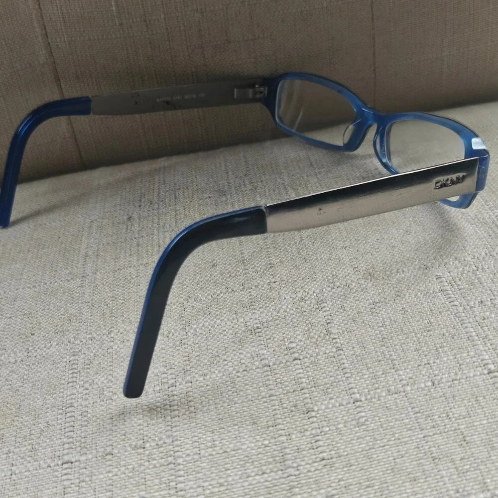 DKNY Women Glasses Frame Eye Wear DY4531 Black/Silver/Blue Tone Eyeglasses